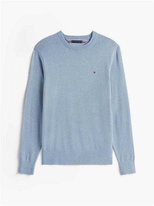 pima org ctn cashmere crew neck TOMMY HILFIGER | MW0MW28046C2B